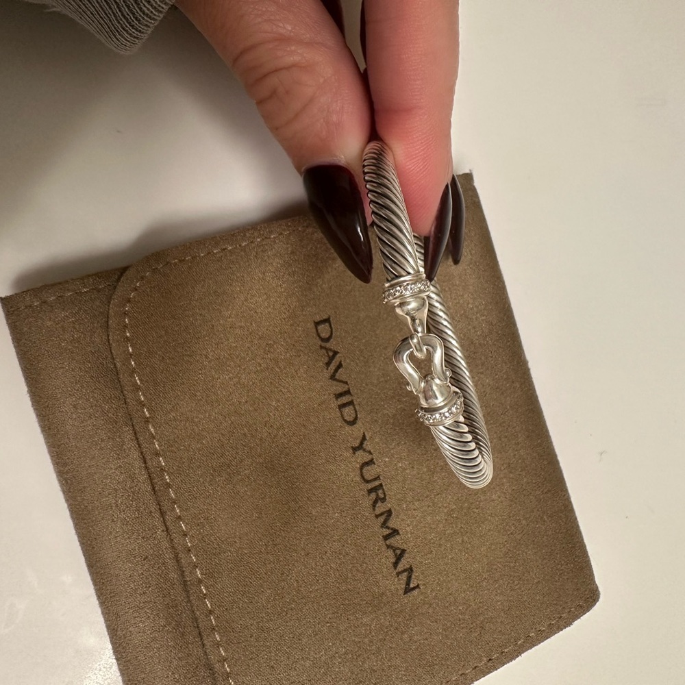 Buckle Classic Cable Bracelet with Diamonds
